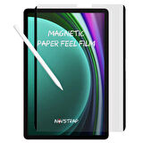 NovStrap Samsung Galaxy Tab S8 Ultra X900 ile Uyumlu Mıknatıslı TakÇıkar Paper Like Ekran Koruyucu