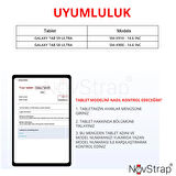 NovStrap Samsung Galaxy Tab S8 Ultra X900 ile Uyumlu Mıknatıslı TakÇıkar Paper Like Ekran Koruyucu