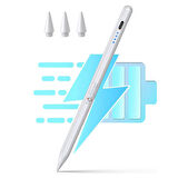 NovStrap iPad Air 4/5 Nesil 10.9" ile Uyumlu Dokunmatik Kalem Pencil DZ890 Avuç İçi Reddi 3 Adet Uç