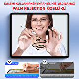 NovStrap iPad Air 4/5 Nesil 10.9" ile Uyumlu Dokunmatik Kalem Pencil DZ890 Avuç İçi Reddi 3 Adet Uç