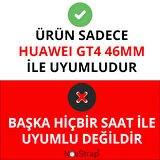NovStrap Huawei Watch GT4 46mm ile Uyumlu Ekran Koruyucu Temperli Cam Kasa Koruyucu Sayısal Kadranlı