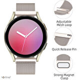 Samsung Galaxy Watch 4 5 Pro 6 Classic 40 42 43 44 45 46 47 Mm Uyumlu Kordon Metal Hasır 20mm