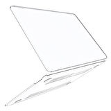 NovStrap Apple Macbook Air M3 Çip 13.6 inç A3113 ile Uyumlu Parlak Kılıf + Siyah Klavye Kılıfı +Film