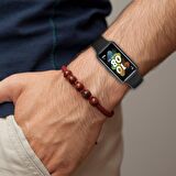 NovStrap Huawei Band 7 ile Uyumlu Kordon Tam Uyumlu Pimli Liquid Silikon Kordon Kayış