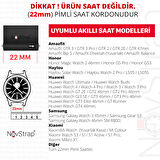 NovStrap Haylou Solar Lite-Watch 2 Pro-Ls05 ile Uyumlu Kordon Kayış (22mm) Lansman Silikon Kayış