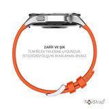 NovStrap Samsung Galaxy Watch 4 5 6 40 42 43 44 45 46 47 mm ile Uyumlu Kordon (20mm) Lansman Kumaş