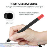 NovStrap Apple Pencil Pro (2024) ile Uyumlu Silikon Kılıf Pencil Pro Silikon Kaydırmaz Koruma Kılıfı