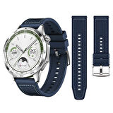 NovStrap Huawei Watch Gt2-Gt3 Elegant 42mm/Gt3 Pro 43mm Seramik ile Uyumlu Kordon 20mm Lansman Kumaş