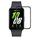 NovStrap Samsung Galaxy Fit3 ile Uyumlu Ekran Koruyucu Nano Esnek Cam Tam Kaplayan PPM