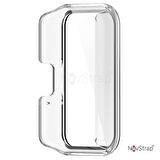 NovStrap Samsung Galaxy Fit3 ile Uyumlu Ekran Koruyucu Temperli Cam ve Kasa Koruyucu Kılıf Sert Pc