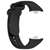NovStrap Xiaomi Redmi Watch 4 ile Uyumlu Kordon Kayış Yumuşak Silikon Klasik Kordon