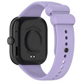 NovStrap Xiaomi Redmi Watch 4 ile Uyumlu Kordon Kayış Yumuşak Silikon Klasik Kordon