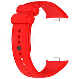 NovStrap Xiaomi Redmi Watch 4 ile Uyumlu Kordon Kayış Yumuşak Silikon Klasik Kordon