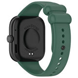 NovStrap Xiaomi Redmi Watch 4 ile Uyumlu Kordon Kayış Yumuşak Silikon Klasik Kordon