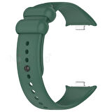 NovStrap Xiaomi Redmi Watch 4 ile Uyumlu Kordon Kayış Yumuşak Silikon Klasik Kordon