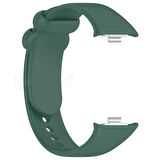 NovStrap Xiaomi Redmi Watch 4 ile Uyumlu Kordon Kayış Yumuşak Silikon Klasik Kordon