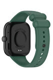 NovStrap Xiaomi Redmi Watch 4 ile Uyumlu Kordon Kayış Yumuşak Silikon Klasik Kordon