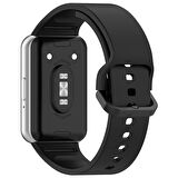 NovStrap Samsung Galaxy Fit 3 ile Uyumlu Kordon Kayış Yumuşak Silikon Klasik Kordon
