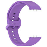 NovStrap Samsung Galaxy Fit 3 ile Uyumlu Kordon Kayış Yumuşak Silikon Klasik Kordon