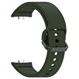 NovStrap Samsung Galaxy Fit 3 ile Uyumlu Kordon Kayış Yumuşak Silikon Klasik Kordon