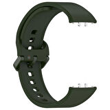 NovStrap Samsung Galaxy Fit 3 ile Uyumlu Kordon Kayış Yumuşak Silikon Klasik Kordon