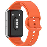 NovStrap Samsung Galaxy Fit 3 ile Uyumlu Kordon Kayış Yumuşak Silikon Klasik Kordon