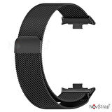NovStrap Xiaomi Mi Band 8 Pro ile Uyumlu Kordon Mıknatıslı Metal Hasır Kordon Kayış