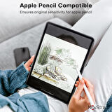 NovStrap Apple iPad Pro 13 inç 5. Nesil M4 2024 ile Uyumlu Nano Esnek Cam Ekran Koruyucu A2925 A2926