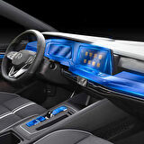 NovStrap VW Golf 8 İle Uyumlu Trim ve Ekran Koruyucu Film 18 Parça Şeffaf Araç İçi Ppf Kaplama Seti