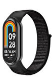 NovStrap Xiaomi Mi Band 8 ile Uyumlu Kordon Hasır Spor Dokuma Kumaş Kordon Kayış