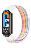 NovStrap Xiaomi Mi Band 8 ile Uyumlu Kordon Hasır Spor Dokuma Kumaş Kordon Kayış