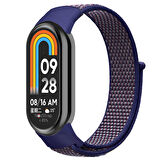 NovStrap Xiaomi Mi Band 8 ile Uyumlu Kordon Hasır Spor Dokuma Kumaş Kordon Kayış