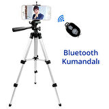 NovStrap 3888 Tripod 102 cm Bluetooth Kumandalı Alüminyum Kamera Fotoğraf Makinesi Telefon Tutucu