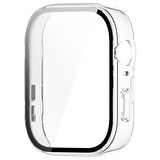 NovStrap Huawei Watch Fit 3 ile Uyumlu Ekran Koruyucu Temperli Cam Kasa Koruyucu Kılıf Sert Pc