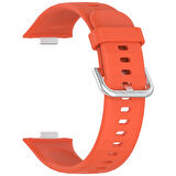 NovStrap Huawei Watch Fit 3 ile Uyumlu Kordon Tam Uyumlu Pimli Liquid Yumuşak Silikon Kordon Kayış
