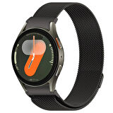 NovStrap Samsung Galaxy Watch 7 Fe 6 5 4 40-42-43-44-45-46-47 Mm ile Uyumlu Kordon Tam Uyumlu Pimli Metal Hasır Çelik Kayış