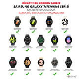 NovStrap Samsung Galaxy Watch 7 Fe 6 5 4 40-42-43-44-45-46-47 Mm ile Uyumlu Kordon Tam Uyumlu Pimli Metal Hasır Çelik Kayış