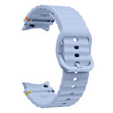 NovStrap Samsung Galaxy Watch 7 Fe 6 5 4 40 44 Classic 42 43 45 46 mm ile Uyumlu Kordon Wavy Silikon