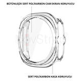 NovStrap Samsung Galaxy Watch Ultra 47mm ile Uyumlu Ekran Koruyucu Cam Kasa Koruyucu Kılıf Sert Pc