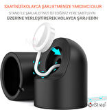 NovStrap Apple Watch Tüm Seriler ile Uyumlu Masaüstü Şarj Standı Silikon Dock