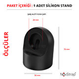 NovStrap Apple Watch Tüm Seriler ile Uyumlu Masaüstü Şarj Standı Silikon Dock