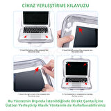 NovStrap Apple Macbook Pro 16 inç M1 M2 M3 Çip A2485 A2780 A2991 ile Uyumlu Oxford Kumaş Çanta Kılıf