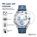 NovStrap Huawei Watch Gt5 46mm ile Uyumlu Ekran Koruyucu 9H Temperli Cam Kolay Uygulama Aparatlı