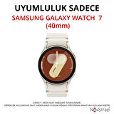 NovStrap Samsung Galaxy Watch 7 40mm ile Uyumlu Ekran Koruyucu Temperli Cam Kolay Uygulama Aparatlı