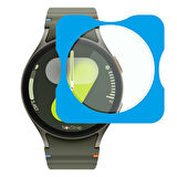 NovStrap Samsung Galaxy Watch 7 44mm ile Uyumlu Ekran Koruyucu 9H Temperli Cam Kolay Uygulama Aparat
