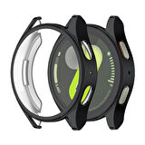 NovStrap Samsung Galaxy Watch 7 40mm ile Uyumlu Kasa ve Ekran Koruyucu TPU Yumuşak Silikon Kılıf