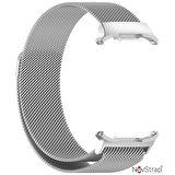 NovStrap Samsung Galaxy Watch Ultra 47 Mm ile Uyumlu Kordon Tam Uyumlu Pimli Metal Hasır Çelik Kayış