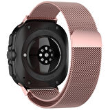 NovStrap Samsung Galaxy Watch Ultra 47 Mm ile Uyumlu Kordon Tam Uyumlu Pimli Metal Hasır Çelik Kayış