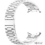 NovStrap Samsung Galaxy Watch Ultra 47 Mm ile Uyumlu Kordon Baklalı Metal Paslanmaz Çelik Kayış