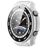NovStrap Huawei Watch Ultimate ile Uyumlu Ekran Koruyucu Cam ve Kasa Koruyucu Kılıf Sert Pc